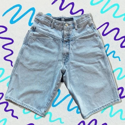 Pantalones Cortos de Jean Marithé François Girbaud (LEER) Para Hombre Talla 28 Lavado Ligero De Colección Años 90 Sueltos Foto 1 de 4