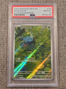 Bulbasaur 2023 Pokemon Mew English 151 Illustration Rare #166 PSA 10 Gem Mint - Picture 1 of 2