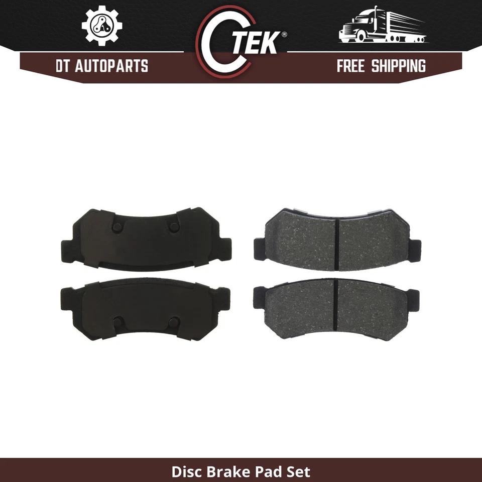 Para Chevrolet Optra 2007-2010 | Pastilhas de freio a disco traseiras centrais | Cerâmica - Imagem 1 de 4