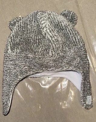 Carter's Baby Beanie Bear Hat Grey - Image 1 of 3