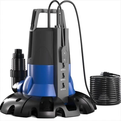 1/2 HP Automatic Pool Cover Pump 3200 GPH for Inground Above Ground - Image 1 of 4