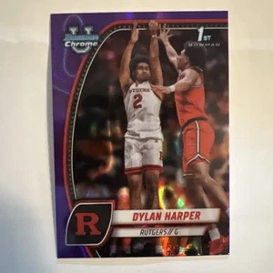 2024-25 Bowman Chrome U Purple Lava Dylan Harper #22 Rutgers - Picture 1 of 2