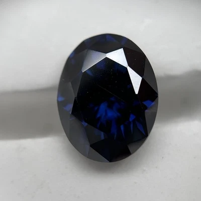 1PCS 2x3mm-12x16mm Oval Shaped GRA Certificate Sapphire Color Loose Moissanite - Image 1 of 4