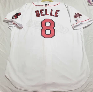 Authentic RUSSELL ATHLETIC  ALBERT BELLE, 52 2XL CLEVELAND INDIANS Jersey - Picture 1 of 5