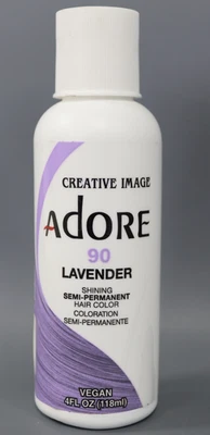 Color de cabello semipermanente Creative Images Systems Adore [090] lavanda 4 fl oz Foto 1 de 3