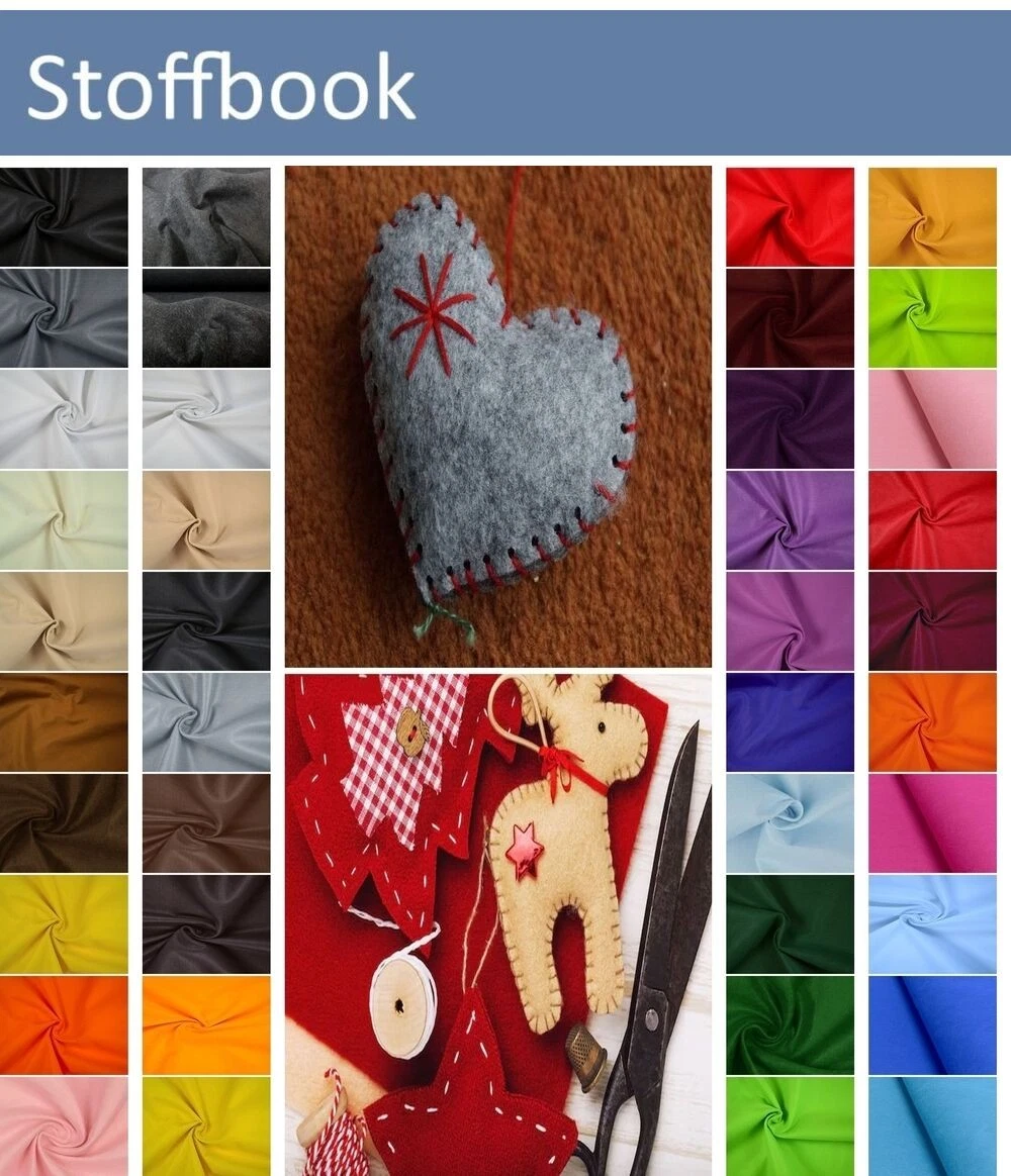 StoffBook ROYALBLAU Bastelfilz Selbstklebend – 50cm Breit, 30% Wolle, Für DIY & Dekoration