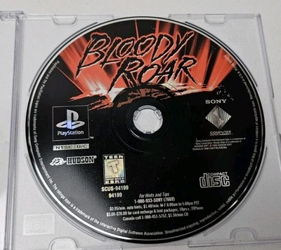 Bloody Roar (Sony PlayStation 1, 1998) PS1 - Disco solo probado Foto 1 de 3