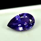 Untreated 3.80 Ct Natural 9 Mohs Purple Sapphire Pear Cut Certified Gemstone