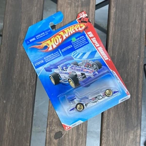 2010 Hot Wheels Race World Speedway Super Modified Blue White 2/4 Gold LW 170 - Picture 1 of 5