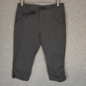 Prana Pants Women 4 Solid Gray Straight Leg Capri Nylon - Bild 1 von 10
