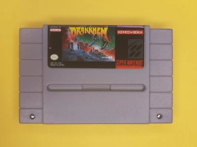 Drakkhen (Super Nintendo SNES, 1991) Game Cartridge Only *Authentic & Tested* - Image 1 of 4