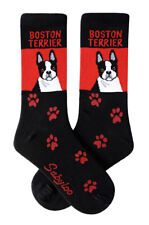 Boston Terrier Crew Socks Unisex