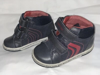 geox respira Shoe Baby Todler Sneakers Boots Comfort 20 4.5 Leather Closure Boys - Image 1 of 4