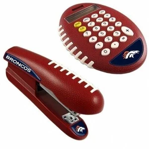 NFL Denver Broncos Football Stapler and Calculator - Picture 1 of 1