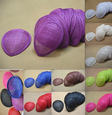 Large 17cmX12cm Teardrop Sinamay Hat Fascinator Base Millinery Making Craft B057 - Image 1 of 4