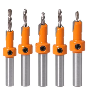 Holzbearbeitung Senker Bohrer 8mm Schaft Set Schraube Extractor Bit Carpentry - Bild 1 von 11