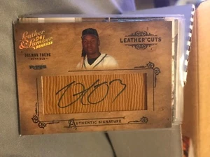 DELMON YOUNG 2004 DONRUSS LEATHER CUTS GLOVE AUTO #142/192 RAYS  BV$25! - Picture 1 of 1