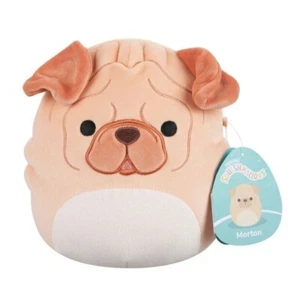 Squishmallows 8" Morton The Brown Shar Pei  Plush - Picture 1 of 1