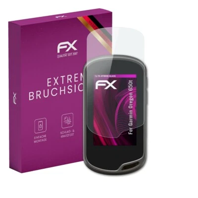 atFoliX Glasfolie für Garmin Oregon 650t Displayfolie 9H Schutzpanzer - Bild 1 von 4
