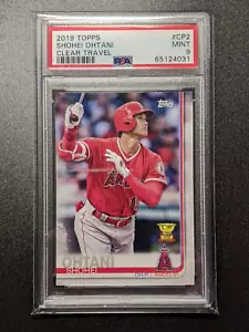 Copa de novato Topps Shohei Ohtani 2019 #CP2 Topps viaje transparente SSP PSA 9 poco pop - Imagen 1 de 2