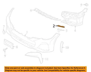 BMW OEM 19-24 330e xDrive-Bumper Cover Side Bracket 51117422250 - Foto 1 di 2