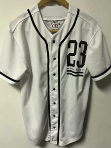 No Fear NoFear 23 Button Up Baseball Style Jersey White/Black Size M Men’s - Picture 1 of 7