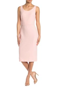 Vestido Vaina Betsy Johnson Para Mujer Sin Mangas Buceo Crepé Flor Bliss Rosa 12 - Imagen 1 de 2