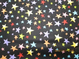 ASSORTED COLORED STARS 100% COTTON BRAND NEW ADORABLE REMNANT By LORALIE DESIGN - Picture 1 of 6