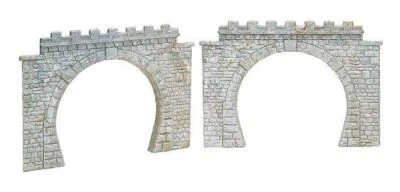 Double Track Tunnel Portals (2) HO/OO gauge Faller 120565 - Image 1 of 2