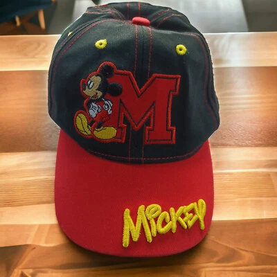 Disney Gorra Corta Facturada Talla Niño/Juvenil Snapback Bordada Rojo/Negro/Amarillo Foto 1 de 4