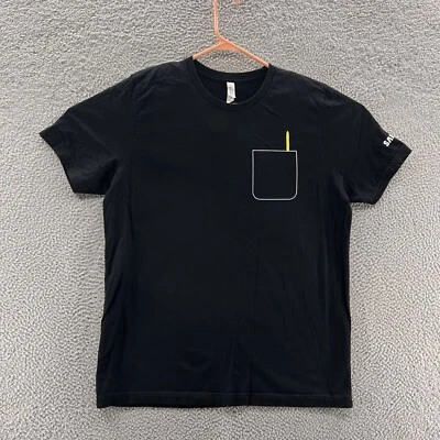 Camiseta Samsung Hombre Extra Grande Negra Galaxy Note 9 Teléfono Tecnología Logo Uniforme Foto 1 de 4