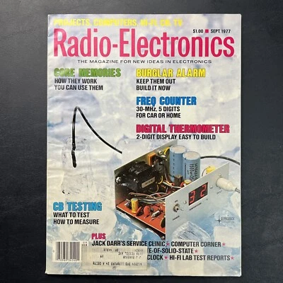 РАДИО ЭЛЕКТРОНИКА журнал винтажный сентябрь 1977 - цифровой термометр - Изображение 1 из 3