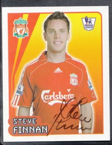 Merlin Football- 2008 Premier League Sticker No 310 - Steve Finnan - Liverpool - Picture 1 of 1