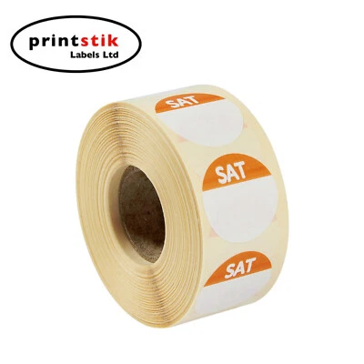 Day Dot Lebensmittelhygiene-/Priorisierungsetiketten - Samstag 1 Packung mit 1.000 Etiketten