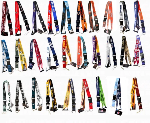 reversible lanyard keychain badge NFL PICK YOUR TEAM Cover