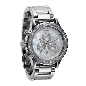 Nixon 42-20 Watch Chrono With Swarovski Crystal And Mother-of-Pearl Dial Watch - Picture 1 of 13