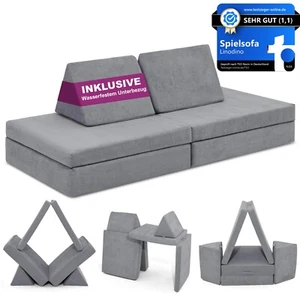 Linodino Spielsofa Kindersofa Schlaffunktion Schaumstoffbausteine Modulsofa - Bild 1 von 112