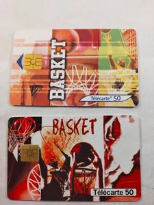 sympa  carte téléphonique vintage phone cards basket - Picture 1 of 1