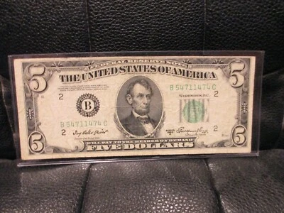 $5 & $2 NOTES 1950A AND 1976 BOTH WITH CUTTING ERRORS - Image 1 of 4