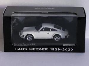 LIMITED EDITION Porsche 911 Carrera 3.0 "HANS MEZGER 1929-2020" Minichamps 1:43 - Bild 1 von 5