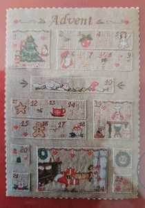 Serenità di Campagna ADVENT Calendar Counted Cross Stitch Pattern NEW - Picture 1 of 3