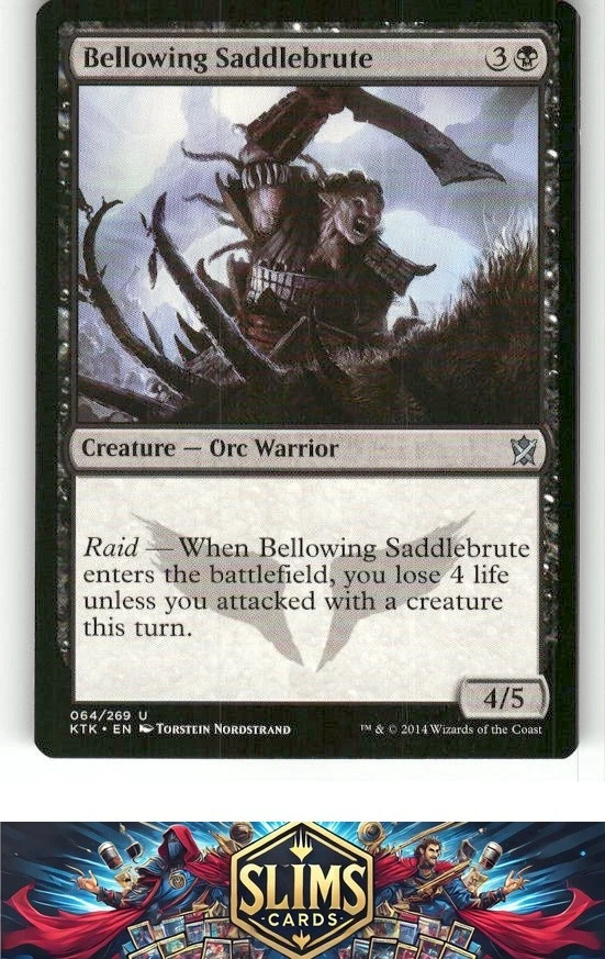 Magic the Gathering MTG Khans of Tarkir Bellowing Saddlebrute #64 Buy 2 Get 1 - Image 1 of 2