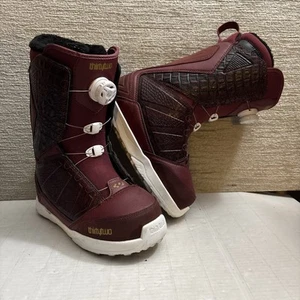 ThirtyTwo thirtytwo Lashed W's 16' Boots Fall 2016 Women’s 8.5 Burgundy Croc EUC - Picture 1 of 12