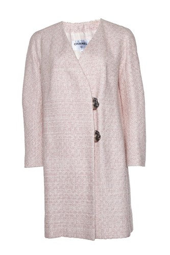 CHANEL Cappotto Lurex Tweed Rosa Femmina Rosa 38