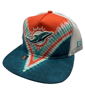 Cappello Berretto Snapback Miami Dolphins New Era Throwback Tie-Dye Golfer - Foto 1 di 13