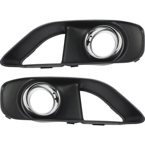 Fog Light Trim Set For 2012-2014 Chrysler 300 Left & Right w/ Parking Sensor 2Pc - Picture 1 of 9