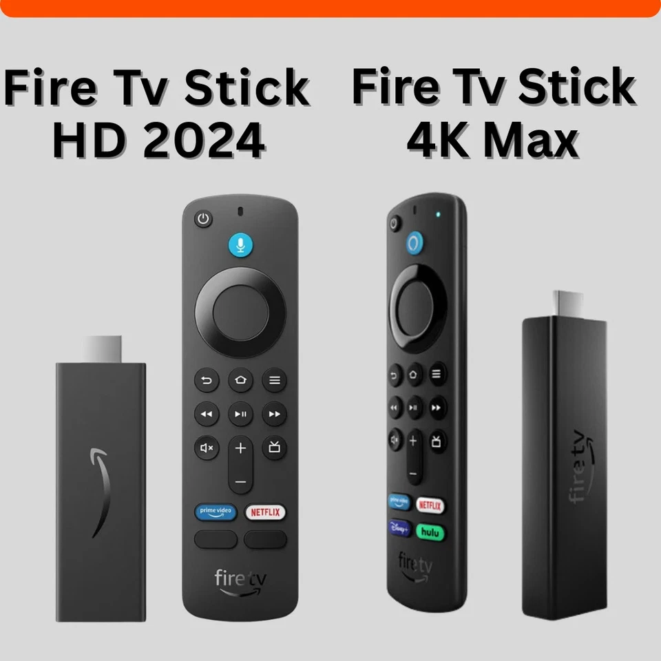 Amazon Fire Stick HD 2024 & Fire Stick 4K Max Alexa Voice Remote TV Media Player - Image 1 of 4