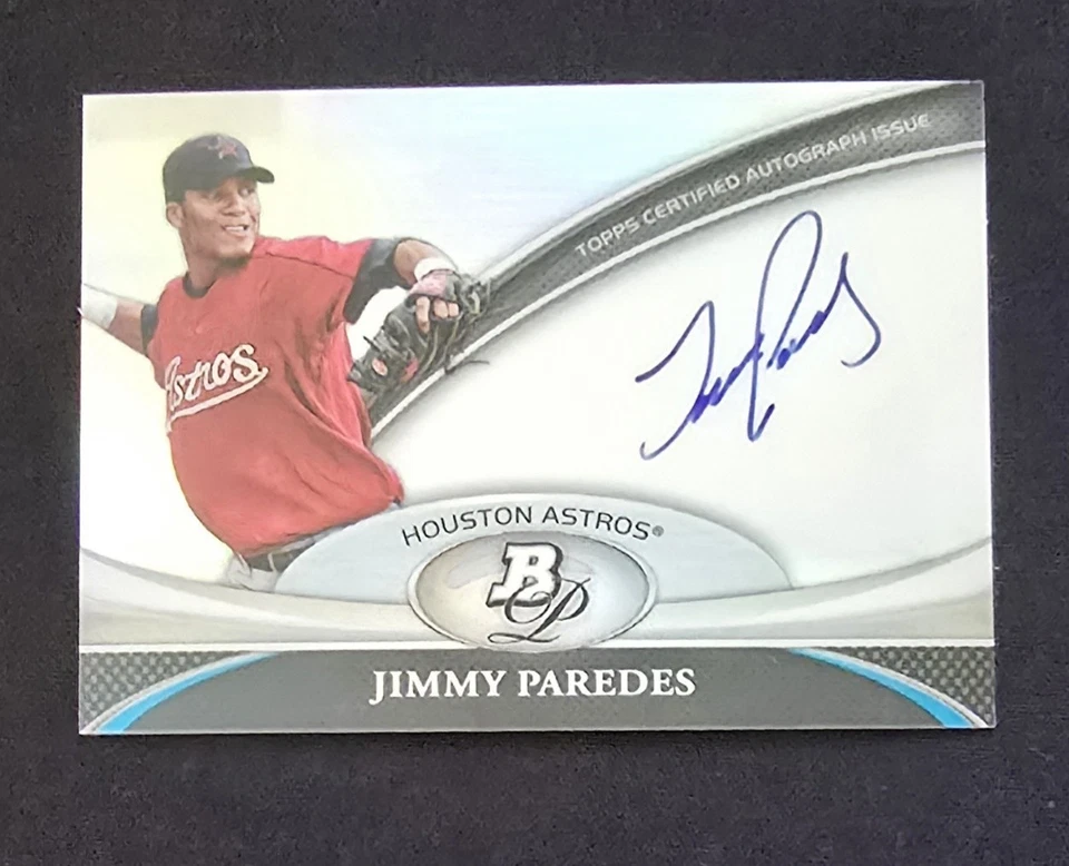 2011 Bowman Platinum Prospect Auto Jimmy Paredes BPA-JP Rookie Auto RC FREE SHIP - Image 1 of 2