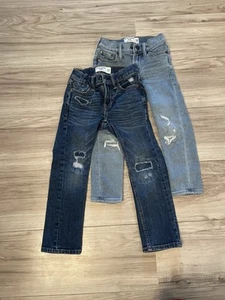 Lot of 2 Abercrombie Kids Denim Jeans Girls 5/6 - Picture 1 of 21
