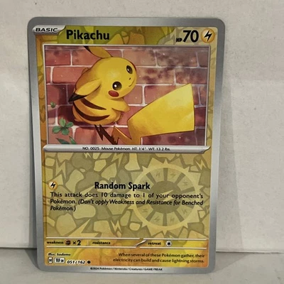 Pikachu Reverse Holo SV05: Temporal Forces 051/162 NM/LP - Image 1 of 2